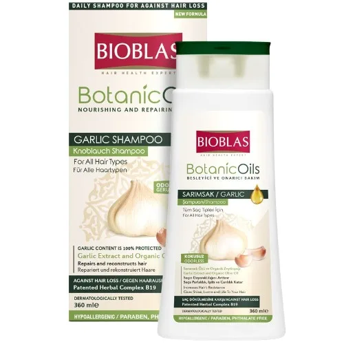 Sampon Botanics Oils Garlic Toate Tipurile 360ml Bioblas — preț și oferte