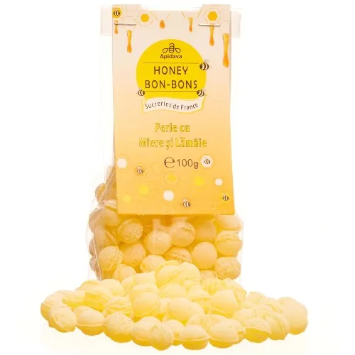 Perle cu Miere si Lamaie, 100g, Apidava — preț și oferte
