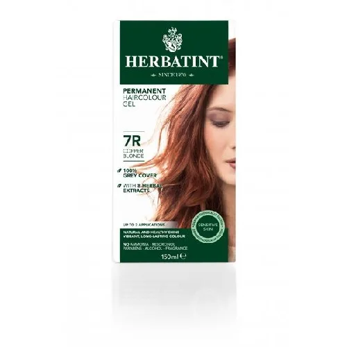 Vopsea Par Blond Cupru Deschis 7R, 150ml, Herbatint — preț și oferte