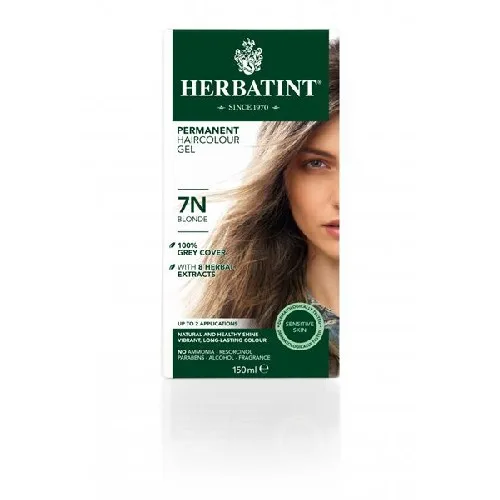 Vopsea Pentru Par Blond 7N, 150ml, Herbatint — preț și oferte