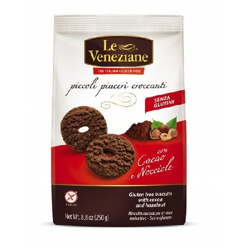 Biscuiti cu Cacao si Alune, 250gr, Le Veneziane — preț și oferte