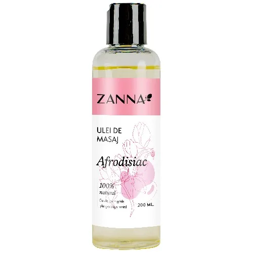 Ulei de masaj Afrodisiac cu Ylang-Ylang si Santal, 200ml, Zanna — preț și oferte