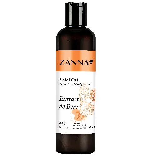 Sampon impotriva caderii parului cu extract de Bere, 250ml, Zanna — preț și oferte