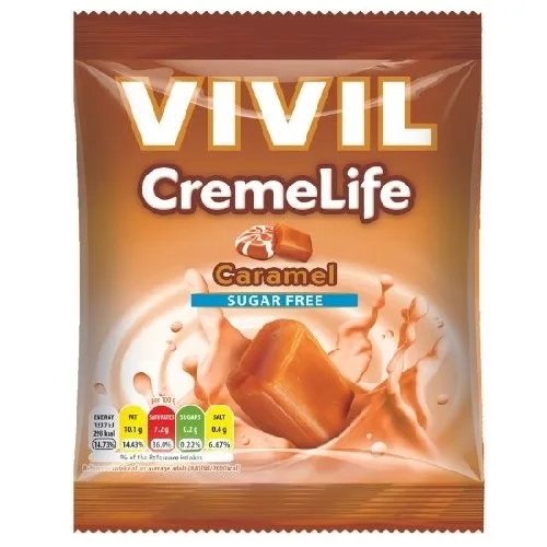 Creme Life Caramel fara Zahar, 60gr, Vivil — preț și oferte