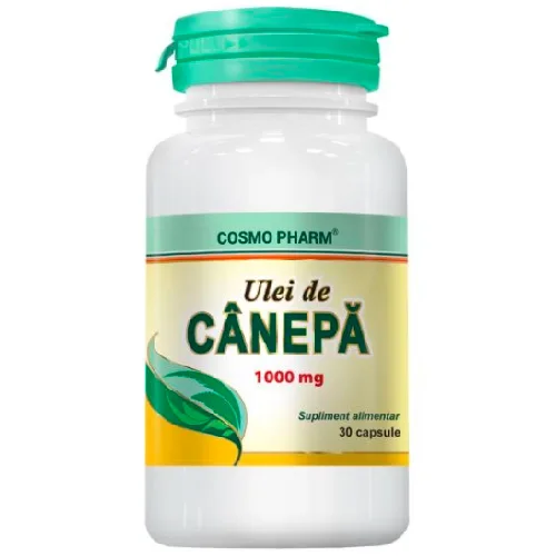 Ulei Canepa 1000mg, 30cps, Cosmo Pharm — preț și oferte