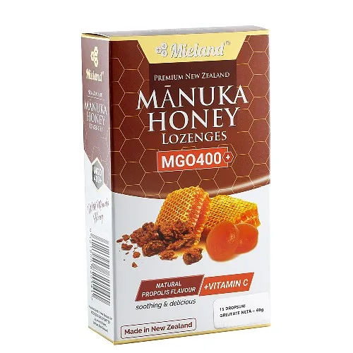 Dropsuri cu Miere Manuka MGO400, Propolis si Vitamina C 69 gr — preț și oferte