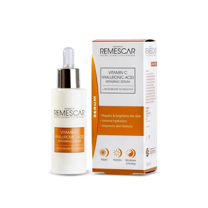 Remescar Serum reparator cu Vitamina C 45% si Acid Hyaluronic, 30ml — preț și oferte