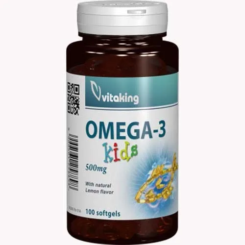 Omega 3 pentru Copii 500 mg  100 Cps softgels, Vitaking — preț și oferte