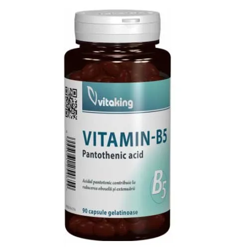 Acid Pantothenic B5 200mg 90cps Vitaking — preț și oferte
