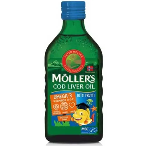 Mollers Ulei de Cod Tutti Frutti  250ml Pharma Brands — preț și oferte