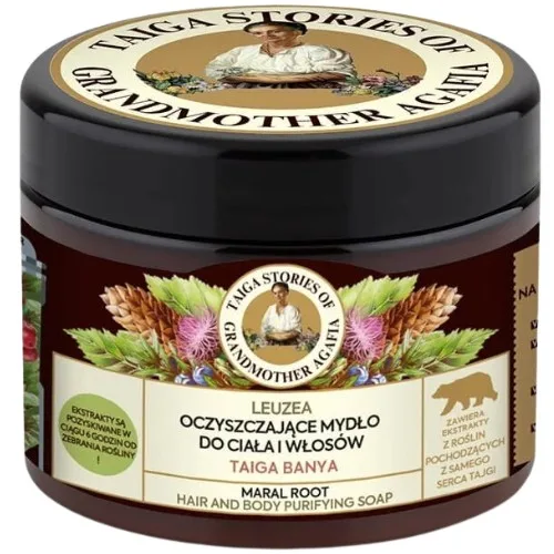 Sapun purificator cu radacina de Maral, 300ml, Bunica Agafia — preț și oferte