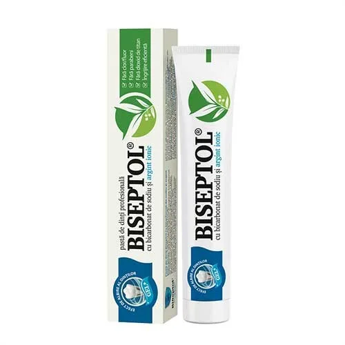 Biseptol Pasta Dinti cu Argint Ionic si Bicarbonat  75ml Dacia P — preț și oferte