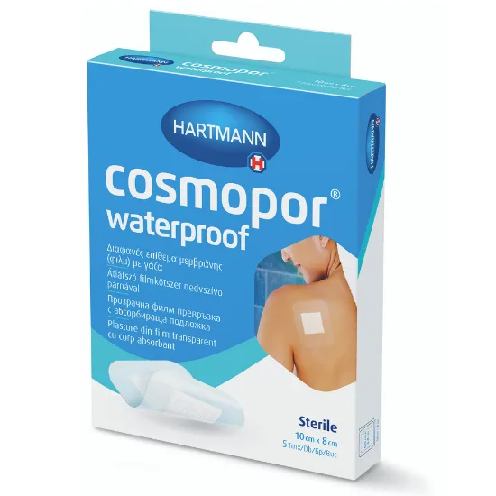 Plasturi sterili Cosmopor Waterproof 10*8cm, 5 bucati, HartMann — preț și oferte