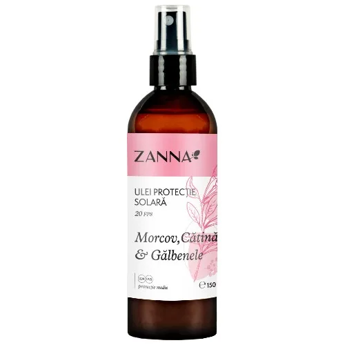Ulei de plaja cu Morcov, Catina si Galbenele-20spf, 150ml, Zanna — preț și oferte