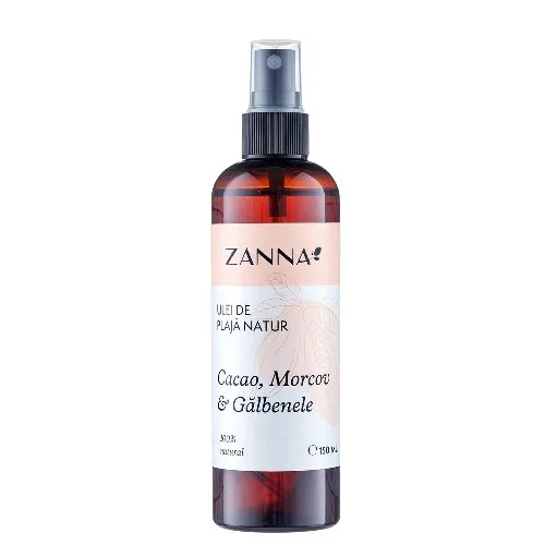 Ulei de plaja Natur cu Cacao, Morcov si Galbenele, 150ml, Zanna — preț și oferte