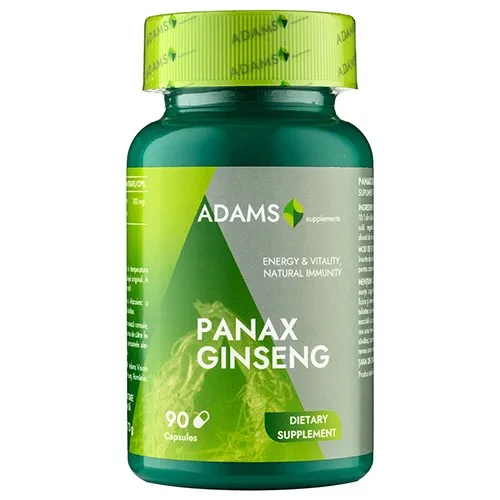 Panax Ginseng 1000mg, 90cps, Adams Supplements — preț și oferte