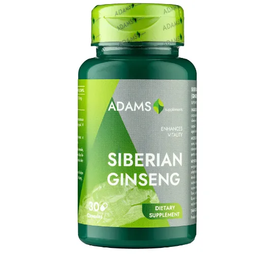 Ginseng Siberian 1000mg, 30cps, Adams Supplements — preț și oferte