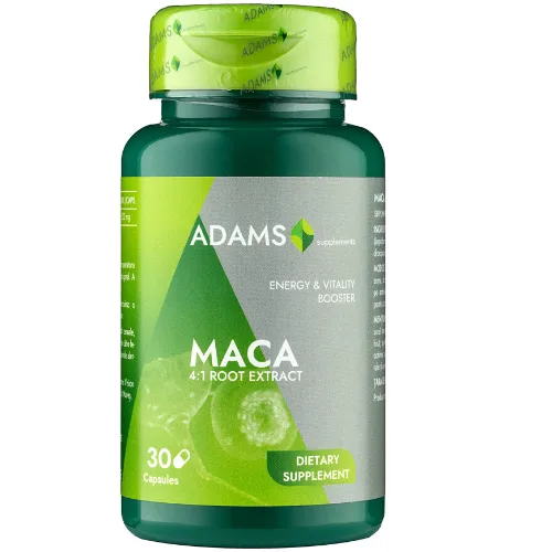 Maca 500mg, 30cps, Adams Supplements — preț și oferte
