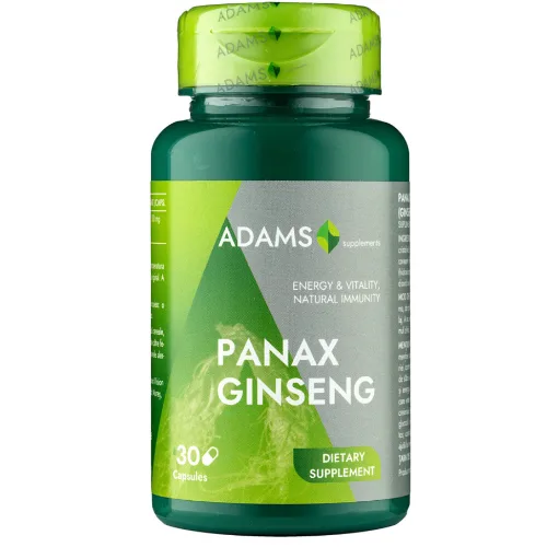 Panax Ginseng 1000mg, 30cps, Adams Supplements — preț și oferte