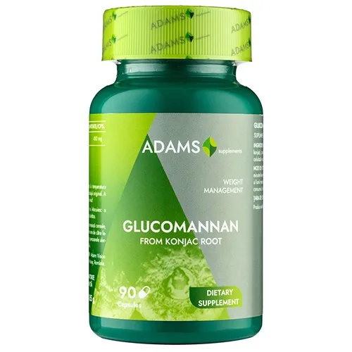 Glucomannan 450mg 90cps, Adams Supplements — preț și oferte