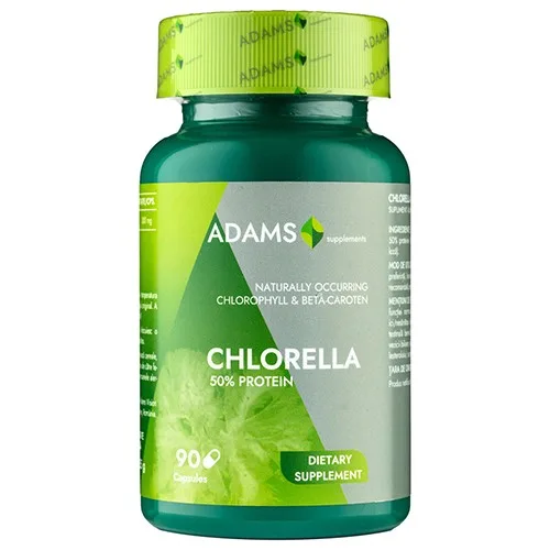 Chlorella 300mg, 90cps, Adams Supplements — preț și oferte