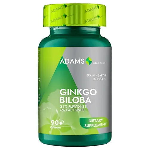 Ginkgo Biloba 24/6 90cps, Adams — preț și oferte