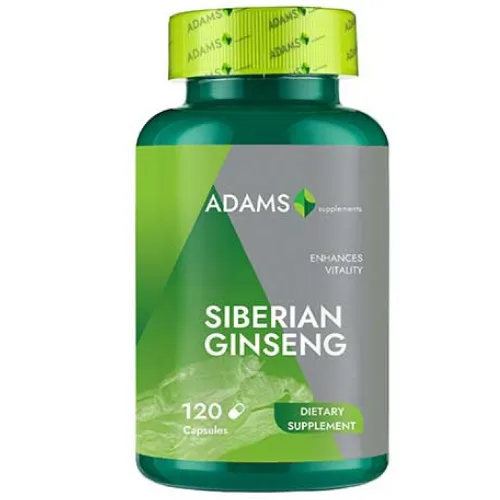 Ginseng Siberian 1000mg 120cps, Adams — preț și oferte