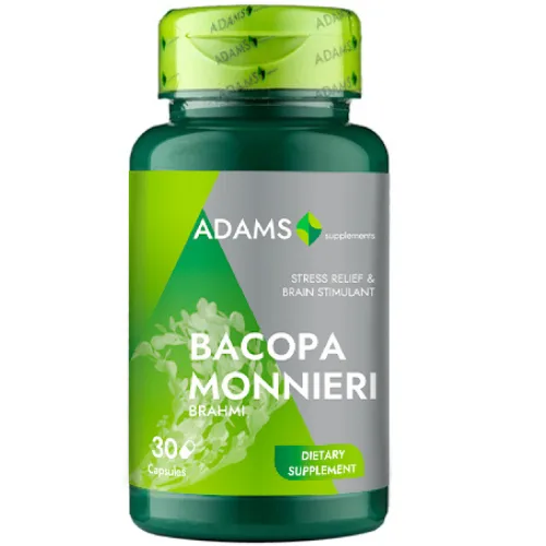 Bacopa Monnieri 350mg, 30cps, Adams Supplements — preț și oferte