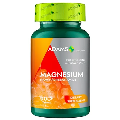 Magneziu 375mg 90tab, Adams — preț și oferte