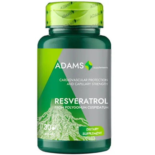 Resveratrol 50mg, 30cps, Adams Supplements — preț și oferte