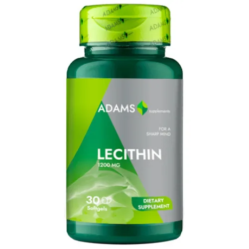 Lecitina 1200mg, 30cps, Adams Supplements — preț și oferte