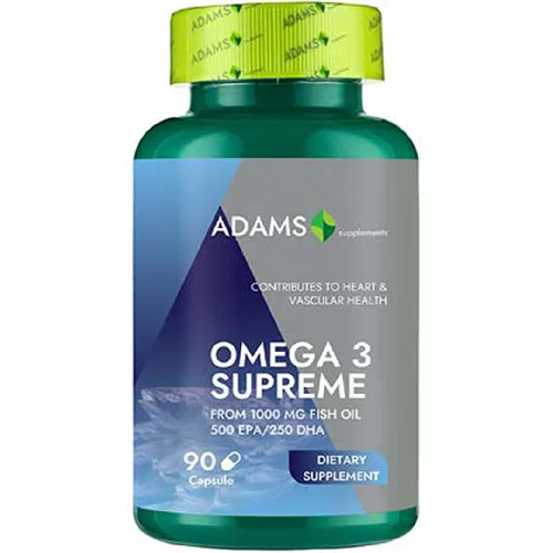 Omega 3 Supreme (50% EPA, 25% DHA), 90cps, Adams Supplements — preț și oferte