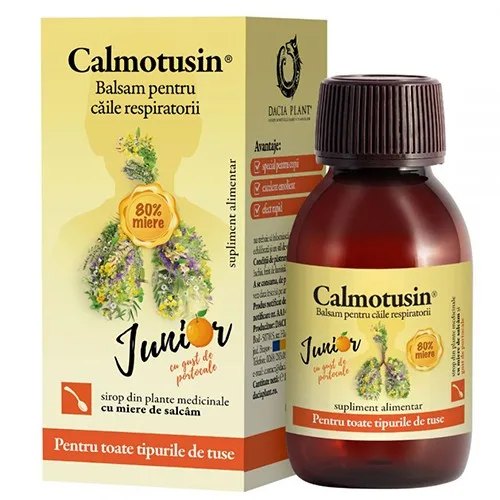 Sirop Calmotusin Junior Portocale 100ml Dacia Plant — preț și oferte