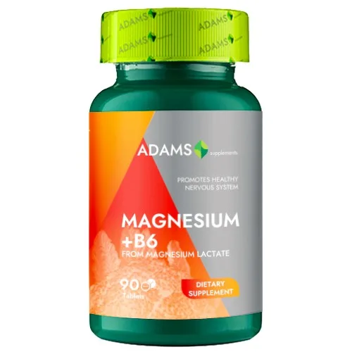 Magneziu + B6, 90cps, Adams Supplements — preț și oferte