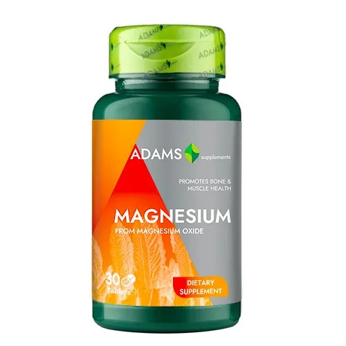 Magneziu 375mg 30tab, Adams — preț și oferte