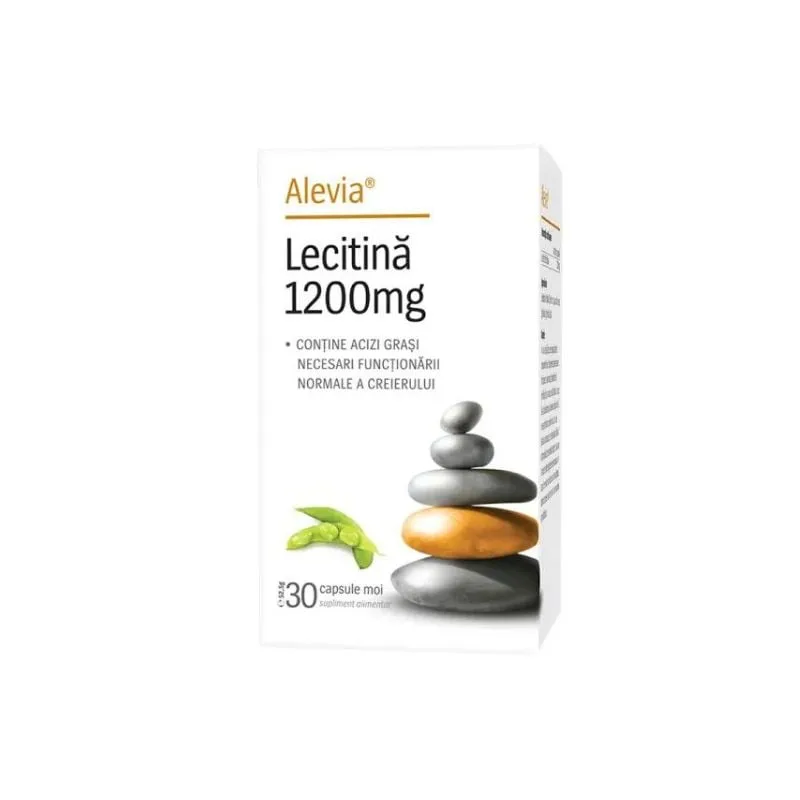 Lecitina 1200mg, 30 capsule, Alevia — preț și oferte