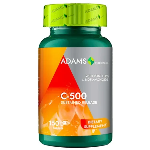 Vitamina C-500 cu macese, 150tab, Adams Supplements ADAMS VISION — preț și oferte