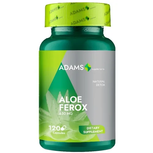 Aloe Ferox 450mg, 120cps, Adams Supplements — preț și oferte