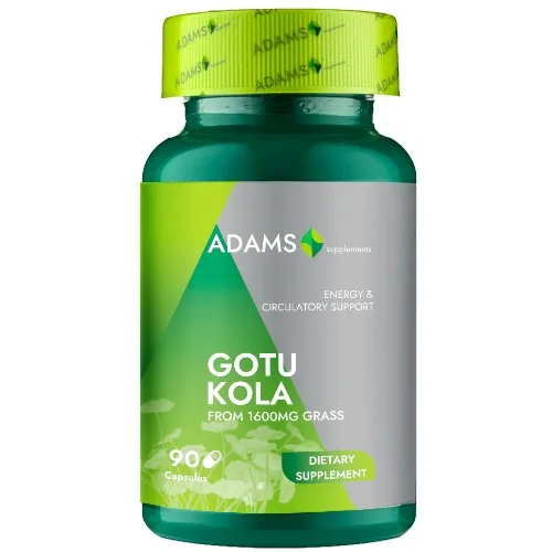 Gotu Kola 400mg, 90cps, Adams Supplements — preț și oferte