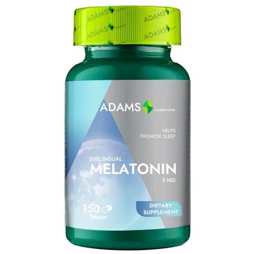 Melatonina 3mg, 150tab, Adams Supplements — preț și oferte