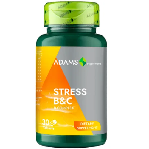 Stress B&C, 30 tab, Adams Supplements — preț și oferte
