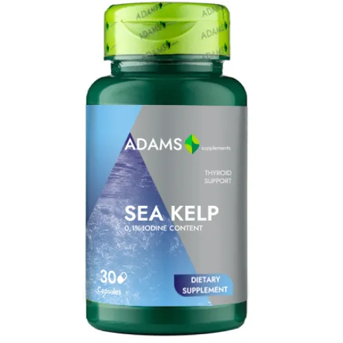 Sea Kelp (Iod natural) 600mg, 30cps, Adams Supplements — preț și oferte