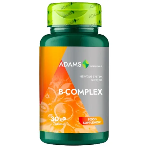B-Complex, 30tab, Adams Supplements — preț și oferte