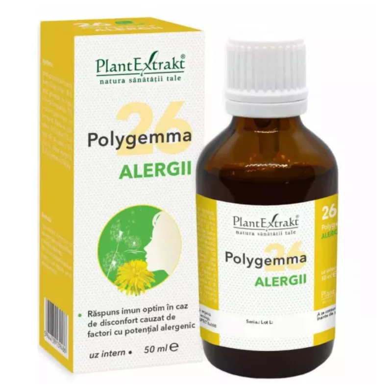 Polygemma 26 Alergii, 50 ml, PlantExtrakt — preț și oferte