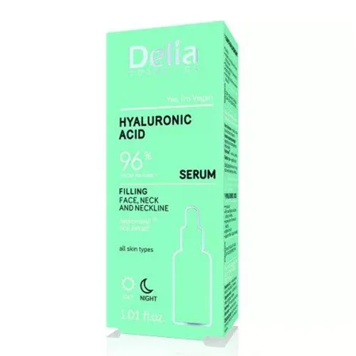 Ser Acid Hyaluronic Antirid Zi&Noapte Fata si Decolteu 30ml Delia Cosmetics — preț și oferte