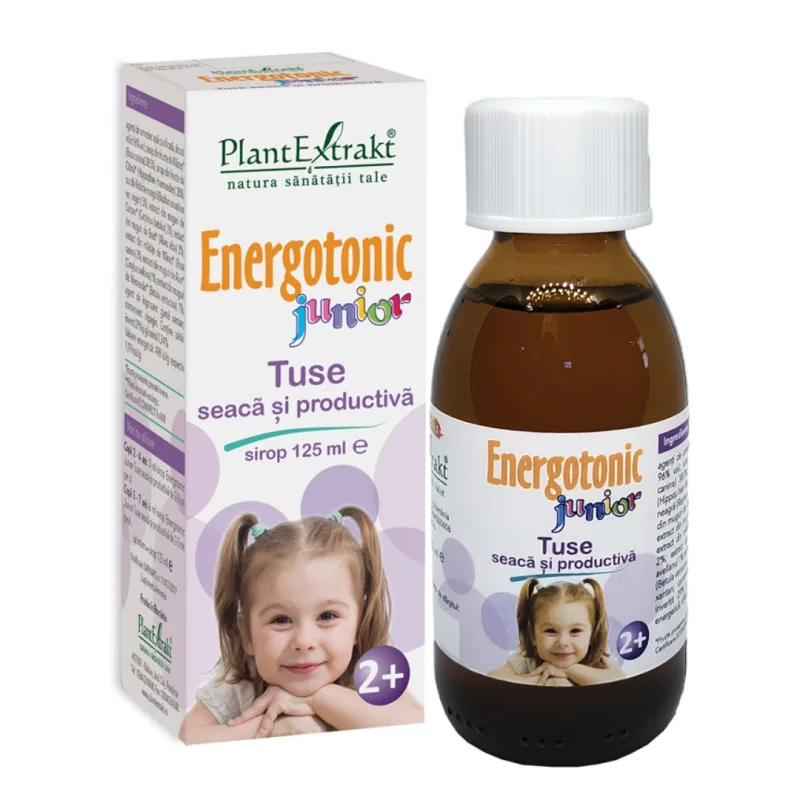 Sirop Energotonic Junior Tuse, 125 ml, Plant Extrakt PLANTEXTRAKT — preț și oferte