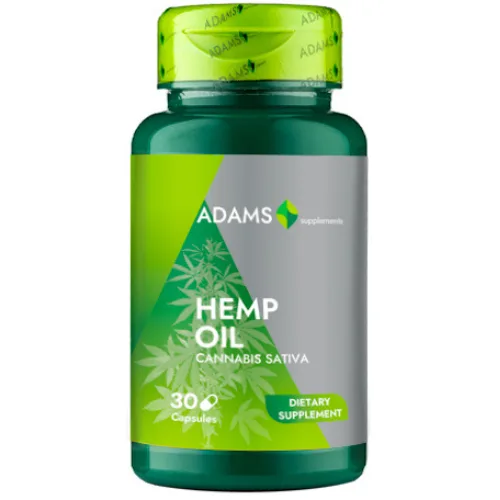 Ulei de Canepa 1000mg 30cps, Adams — preț și oferte