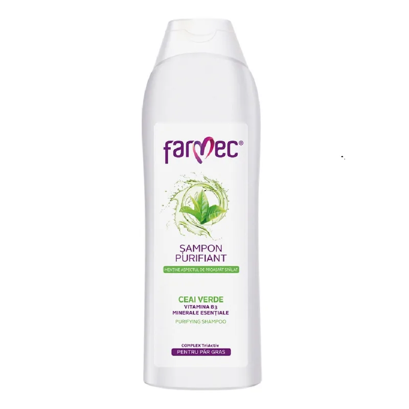 Sampon purifiant Ceai Verde, 400 ml, Farmec — preț și oferte