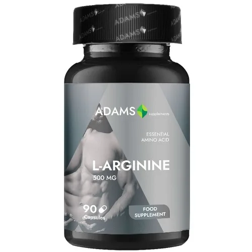 L-Arginine 500mg, 90cps, Adams Supplements — preț și oferte