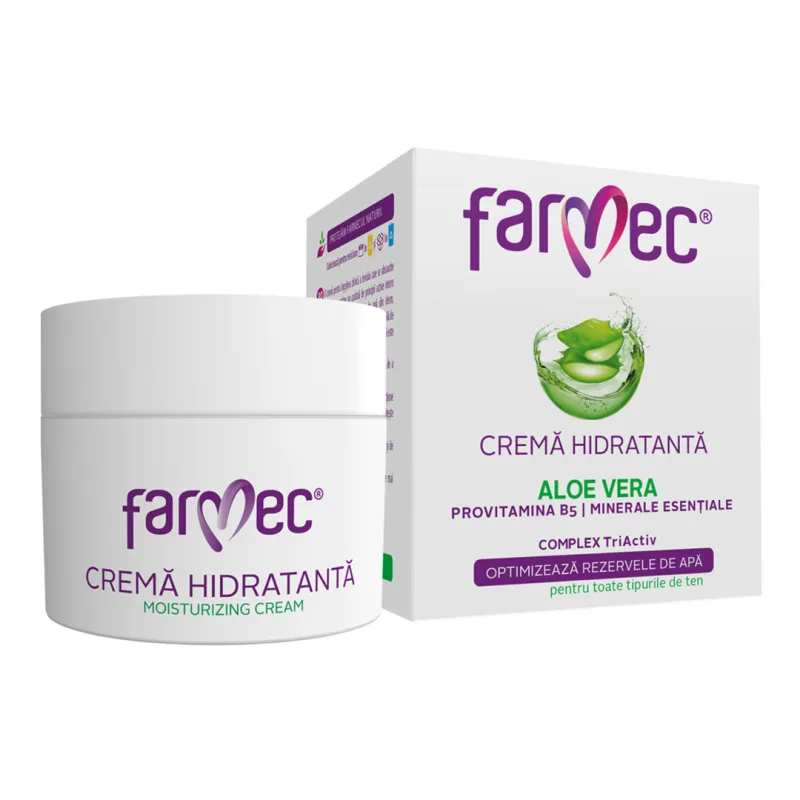Crema hidratanta cu Aloe Vera, 50 ml, Farmec — preț și oferte